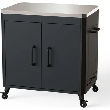 Pec na pizzu Le Feu Pizza Station Stainless - skříňka pod kamna na pizzu s ocelovou deskou