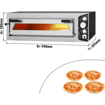 Pec na pizzu G.Gastro Pec na pizzu 4x35cm