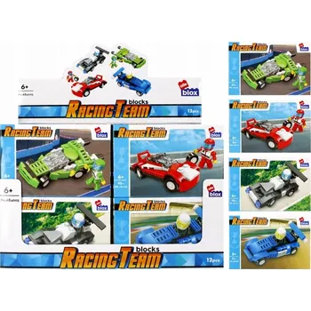 ostatní stavebnice STAVEBNICE PLASTOVÉ pro DĚTI 61-66 dílků ZÁVODNÍ AUTÍČKA alleBLOX