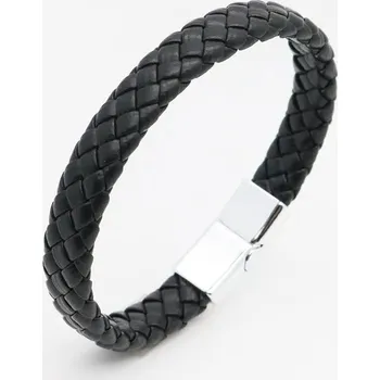 Náramek Elegantní černý magnetický náramek z oceli | pánský náramek, módní doplněk - 21 cm-361181