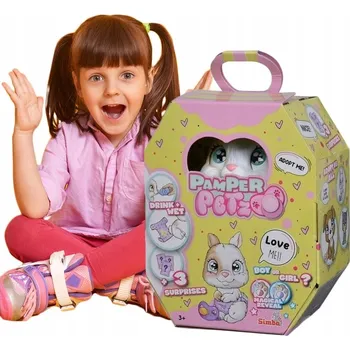 Figurka Zvířecí figurka Simba Pamper Petz králíček interaktivní 15 cm, 3 roky+