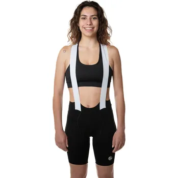 Cyklistické kalhoty C-LAB Dámské cyklistické kalhoty s laclem XS ČERNÁ