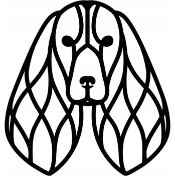 Obraz Nástěnná dekorace Polský španělský lovecký pes, nástěnná ozdoba, obraz s prolamovaným vzorem