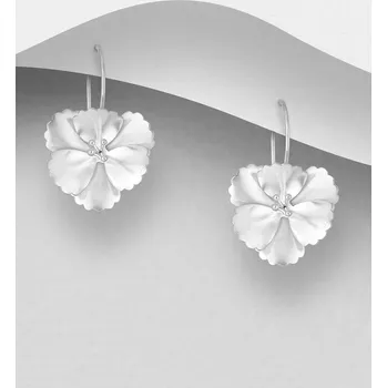 Náušnice Náušnice z 925 stříbra ve tvaru květinky
