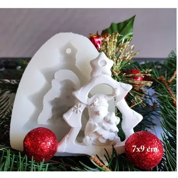 Nádoba na pečení Silikonová forma "Ozdoba stromek" 7x9 cm