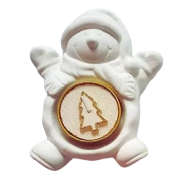 Forma na pečení Silikonová forma "Svícínek sněhulák" 11,5x9 cm