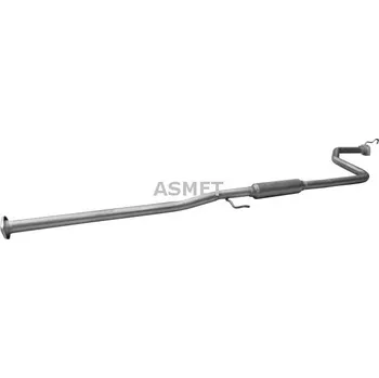 Výfukový systém Stredni tlumic vyfuku ASMET 13.025