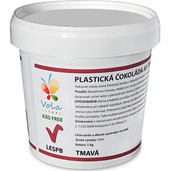 Modelovací hmota Plastická čokoláda AF tmavá k modelování 1 kg/kbelík