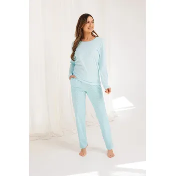 Pánská móda Pyžamo Regina 704 long/r 2XL-3XL Z25/26 dámské meruňka 3xl