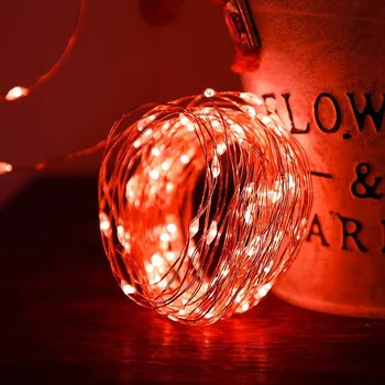 Vánoční dekorace Led světelný řetěz | dekorace, osvětlení - Červený , 3M 30 LED diod