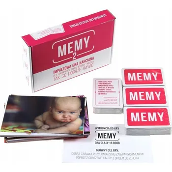 Desková hra Stolní hra MEMY 2: Párty karetní hra, rodinná hra, integrační hry, stolní hry pro děti, společenské hry, strategická hra, sada her pro celou rodinu Kojar