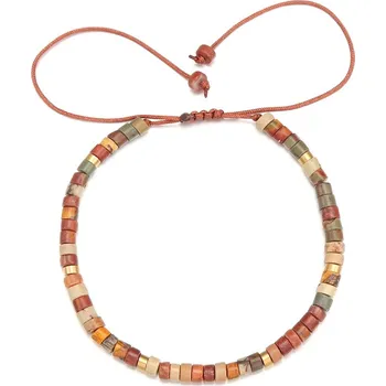 Náramek Coconut wood tyrkysový náramek ručně vyráběný | dřevěný náramek, korálkový náramek - ZJ12538