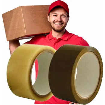 Lepicí páska Kaučuková balicí páska TRANSPARENTNÍ 48mm x 66m