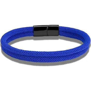 Náramek Pletený námořnický náramek s magnetem | náramek, doplněk - Modrý , 18 cm