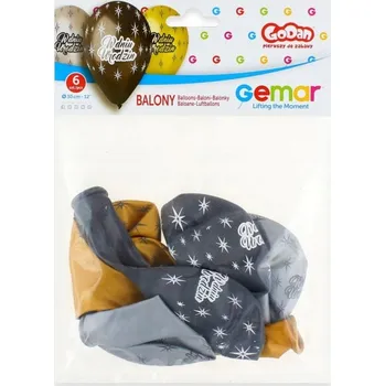 Balónek Elegantní Balónky k Narozeninám s Nápisem 5ks