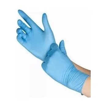 Vyšetřovací rukavice Nitrilové rukavice OnePlus, 100 ks, modrá barva, bez pudru - vel. L