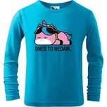 DOBRÝ TRIKO Dětské bavlněné triko Dnes to nedám Velikost: 146/10 let, Barva: Tyrkysová