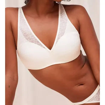 Podprsenka Dámská podprsenka Triumph Signature Sheer P EX - UNKNOWN - bílá 1595 - TRIUMPH ECRU WHITE 85C