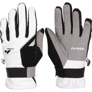 Rukavice Zanier Loipe softshellové rukavice bílá-černá č. 10 + DÁREK