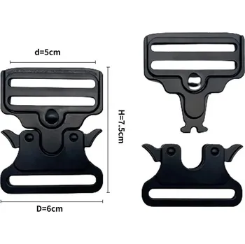 Opasek Rychloupínací kovová přezka na opasek | spona - 5,0 cm