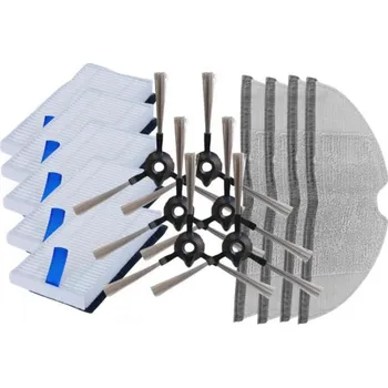 Sada příslušenství pro robotický vysavač Sada HEPA filtrů, mopů a kartáčů pro XIAOMI E5 Robot Vacuum Black 15ks