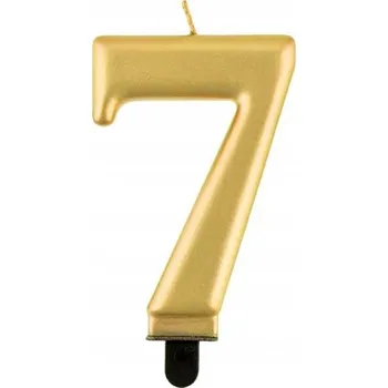 Dortová svíčka Narozeninová svíčka s číslem 7 na dort