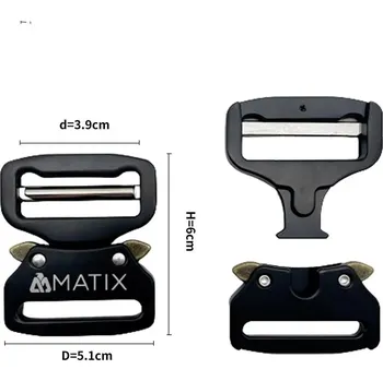 Opasek Rychloupínací kovová přezka na opasek | spona - 3,8 cm-100006056