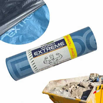 Pytle na odpadky Pytle na odpadky Suť pro stavební odpad na tříděný odpad GRUBE 80µm 240L 10 Ks