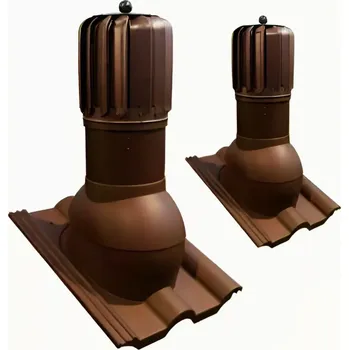 ROTOX - R - Střešní větrací komínek s turbínou pr. 150 mm, hnědá