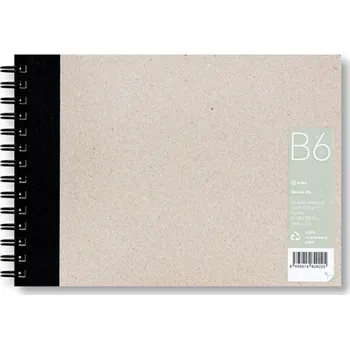 Skicák B6 s recyklovaným papírem, 30 listů