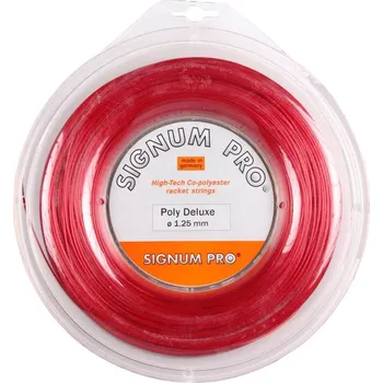 Tenis Signum Pro Poly Deluxe Red tenisový výplet 200m 1,25 + DÁREK