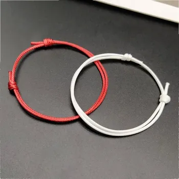 Náramek Náramky pro štěstí v páru na šňůrce | párový náramek, náramek štěstí - A