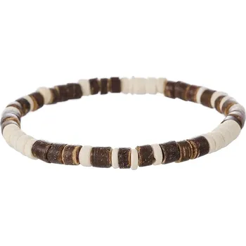 Náramek Coconut wood tyrkysový náramek ručně vyráběný | dřevěný náramek, korálkový náramek - ZJ11931