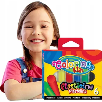 Modelovací hmota Kulatá modelína 6 barev Colorino 113871PTR