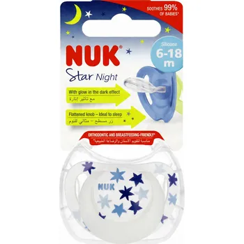 dudlíky Anatomický silikonový Dudlík NUK 6 měsíců +