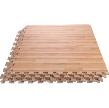 podložka na cvičení Merco Woody fitness podložka dřevo buk 4 ks