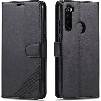 Pouzdro na mobilní telefon TT-TopTechnology Kožené pouzdro Xiaomi Redmi Note 8T černé, black, model knížka, řada LC.IMEEKE