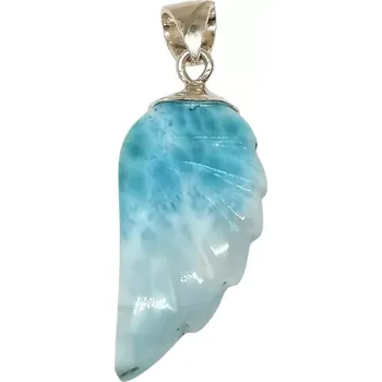 Přívěsek Larimar přívěsek ve tvaru andělského křídla – AA kvalita, 7,9 g
