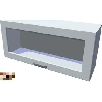 Kuchyňská skříňka Horní výklop Tina vitrína 90 cm