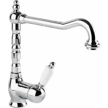 Vodovodní baterie Dřezová retro baterie s otočným ramínkem Bianchi ELITE 1054CRB, chrom