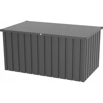 Zahradní úložný box Kovová zahradní truhla 131,8 x 79,4 x 72,7 cm, antracit 650 l Tepro Store