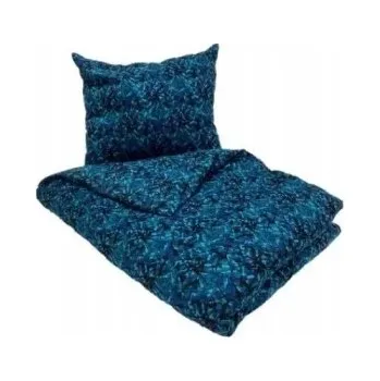 Povlečení SADA POVLEČENÍ POVLEČENÍ NA POLŠTÁŘE - MODRÝ DÁNSKÝ PLYŠ