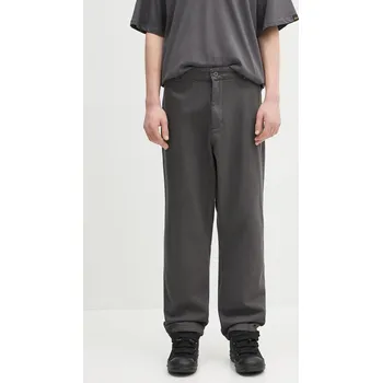 Pánské kalhoty Bavlněné kalhoty Alpha Industries Alpha Chino Pant Relaxed pánské, šedá barva, 146202.684, 32, 90X