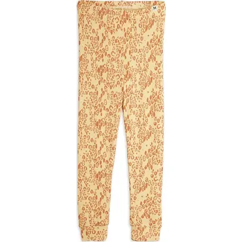 Dětské legíny Mini Rodini Mini leopard 1100029513 žlutá 17X, vel. 116-122