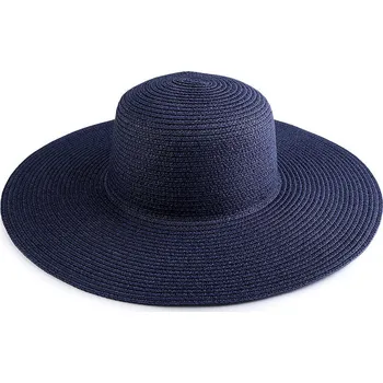 Klobouk Dámský letní klobouk slamák k dozdobení modrý pařížský 56 cm