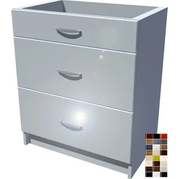 Kuchyňská skříňka Lesklé kuchyňské šuplíky 70 cm