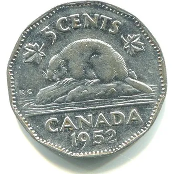 KANADA. 5 cents 1952.