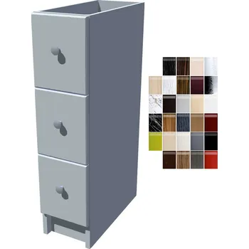 Kuchyňská skříňka Lesklé kuchyňské šuplíky Carmen 20 cm