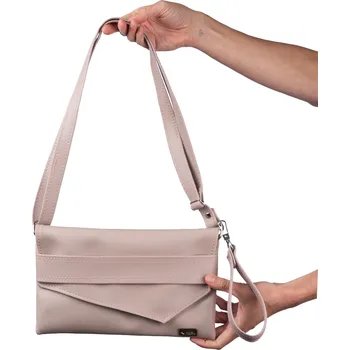 Kabelka Kabelka Mine - narůžovělá | Koženková dámská kabelka | česká výroba