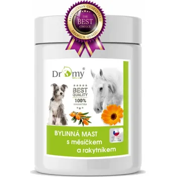 Kosmetika pro koně Dromy Bylinná hojivá mast s měsíčkem a rakytníkem 500 ml